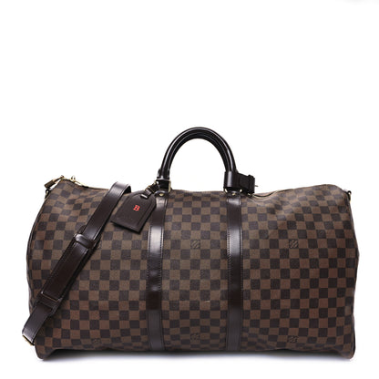 Louis Vuitton Damier Ebene Keepall Bandouliere 55 1 of 12