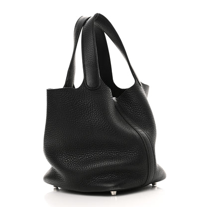 Hermes Taurillon Clemence Picotin Lock 18 PM Black 3 of 11