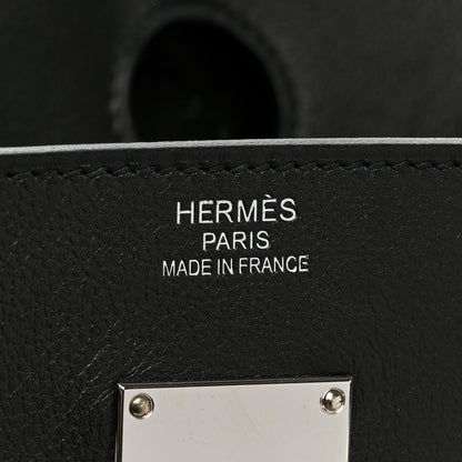Hermes Hunter Criss Viking Evercolor HAC Birkin 40 Ecru Black 5 of 13