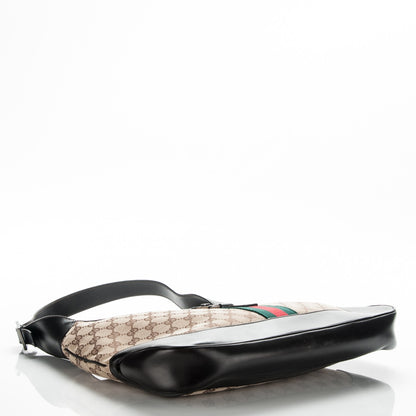 Gucci Monogram Web Jackie O Hobo Dark Brown 4 of 7