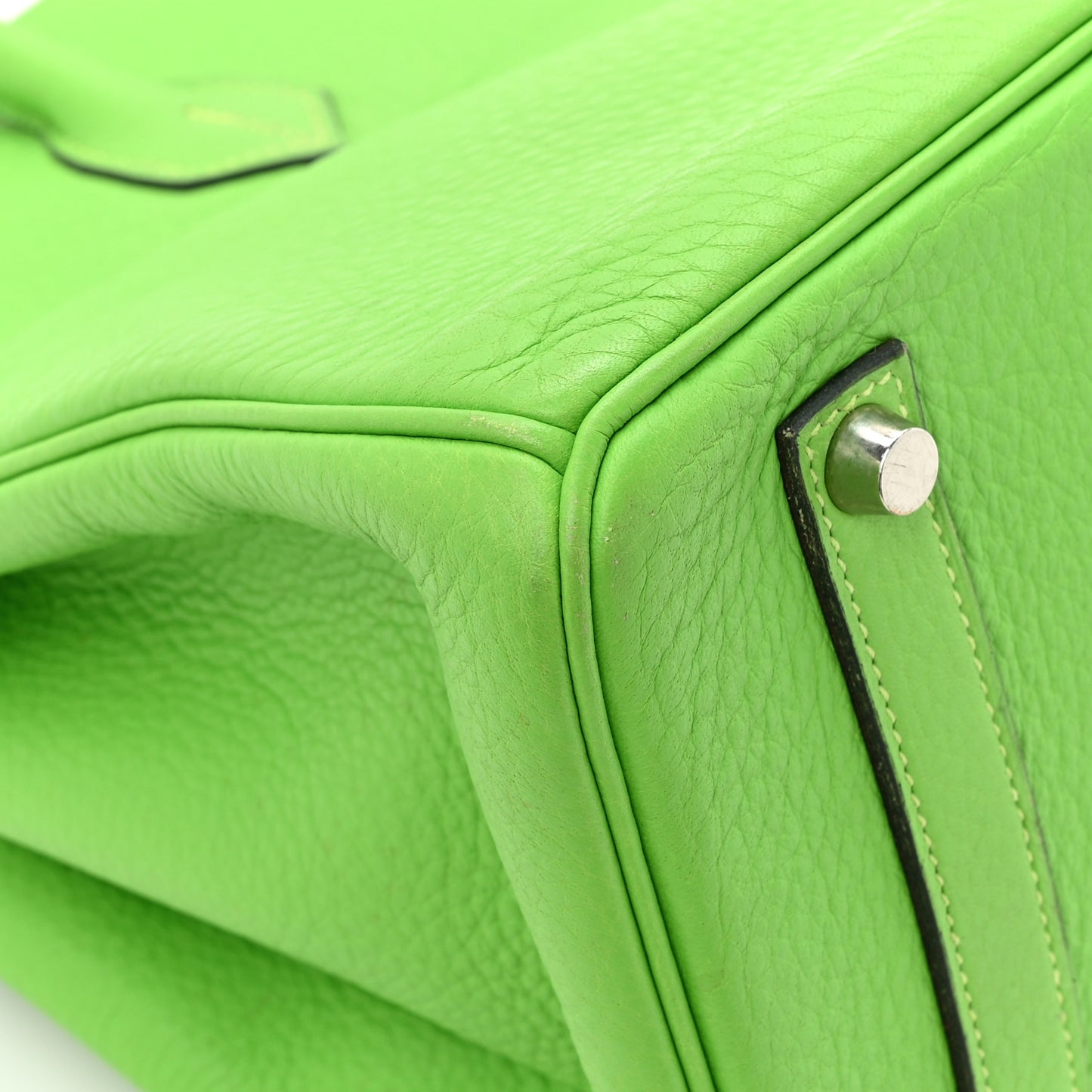Taurillon Clemence Birkin 35 Vert Cru
