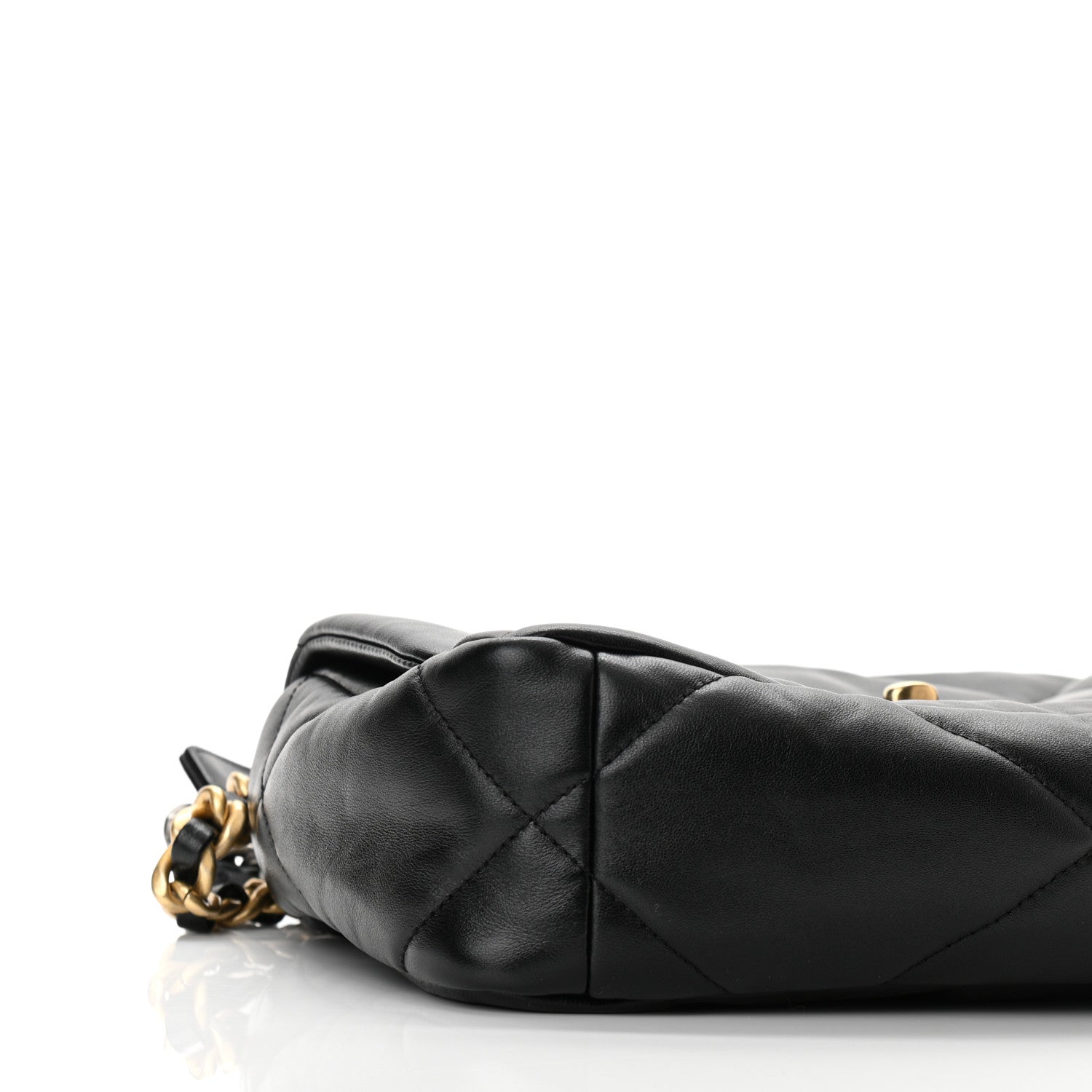 Chanel Goatskin Quilted Medium Chanel 19 Flap Black 10 of 12