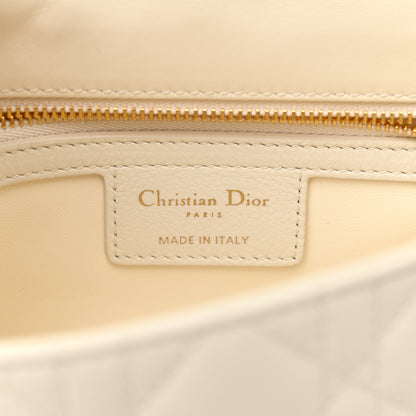 Christian Dior Lambskin Cannage Small Caro Bag Ivory 6 of 14