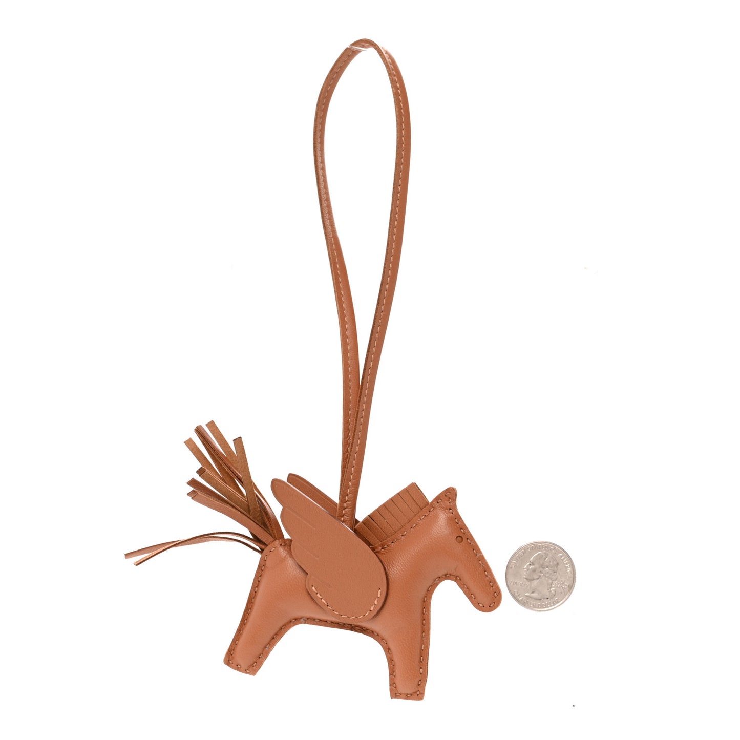 Milo Lambskin Swift Grigri Rodeo Pegase Horse Bag Charm PM Gold