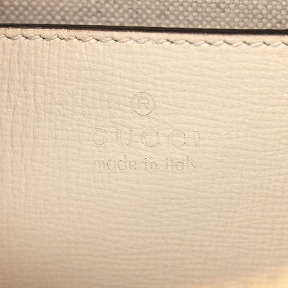 Gucci GG Supreme Monogram Azalea Calfskin Mini Horsebit 1955 Top Handle Bag Beige Ebony Mystic White 6 of 12