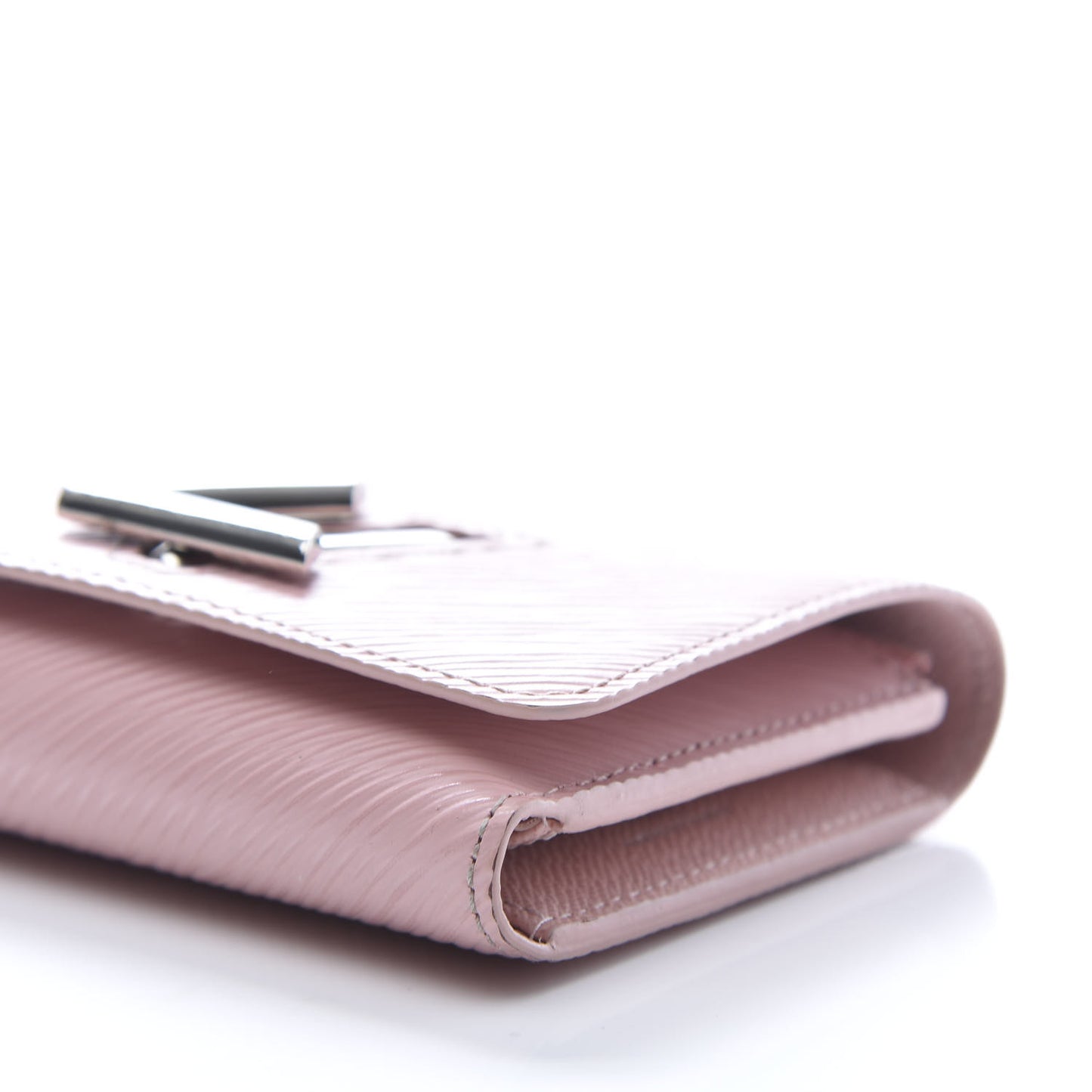 Epi Twist Compact Wallet Rose Ballerine