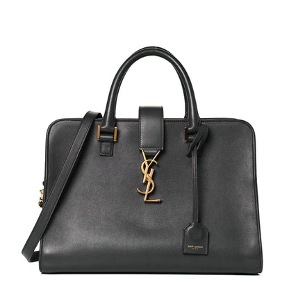 Saint Laurent Calfskin Small Monogram Cabas Grey 1 of 8