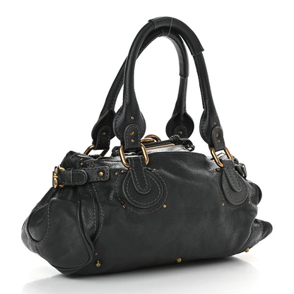 Chloe Calfskin Medium Paddington Satchel Black 2 of 8