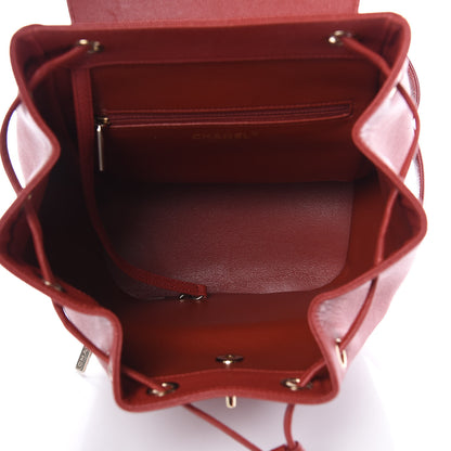 Chanel Caviar Quilted Business Affinity Backpack Dark Red 5 of 11