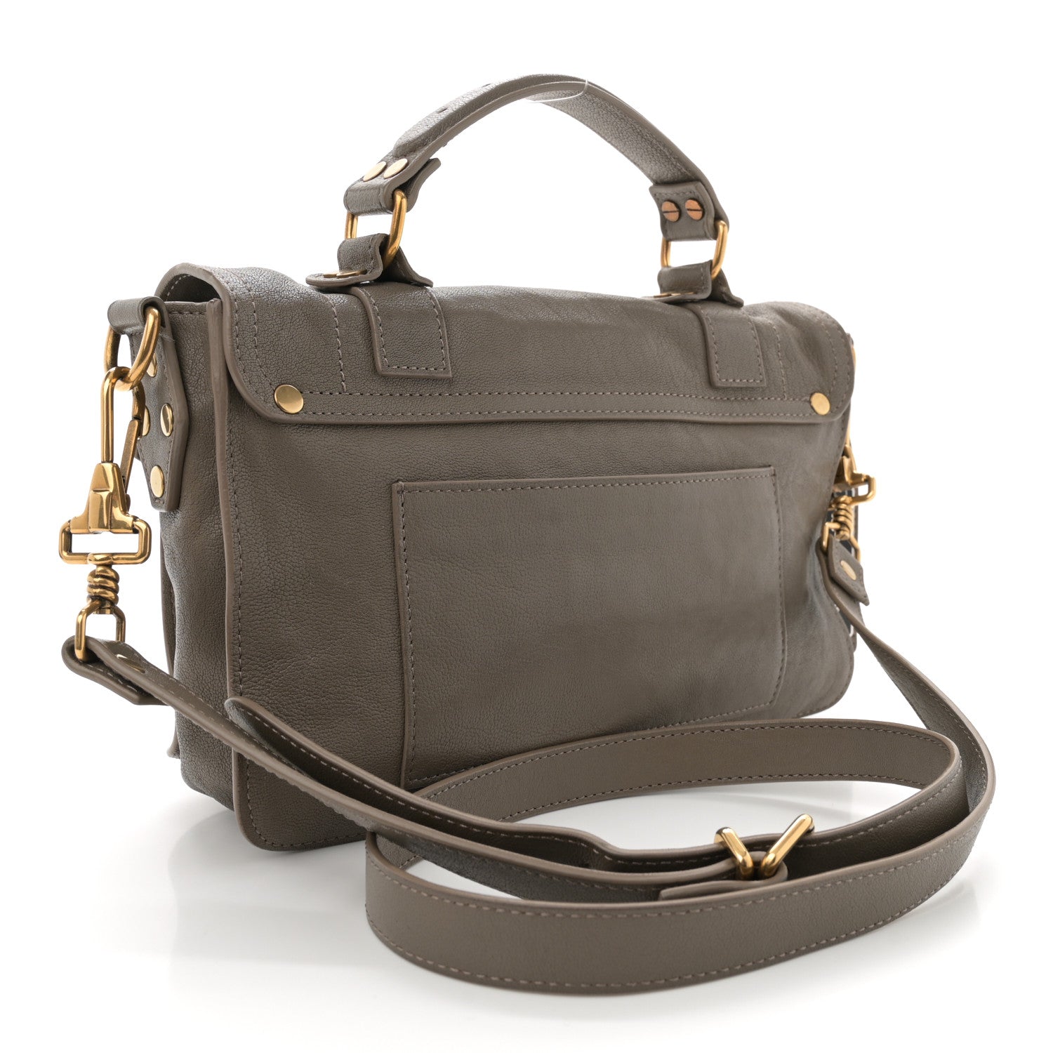 Proenza Schouler Lambskin Tiny PS1 Satchel Dove Grey 3 of 11