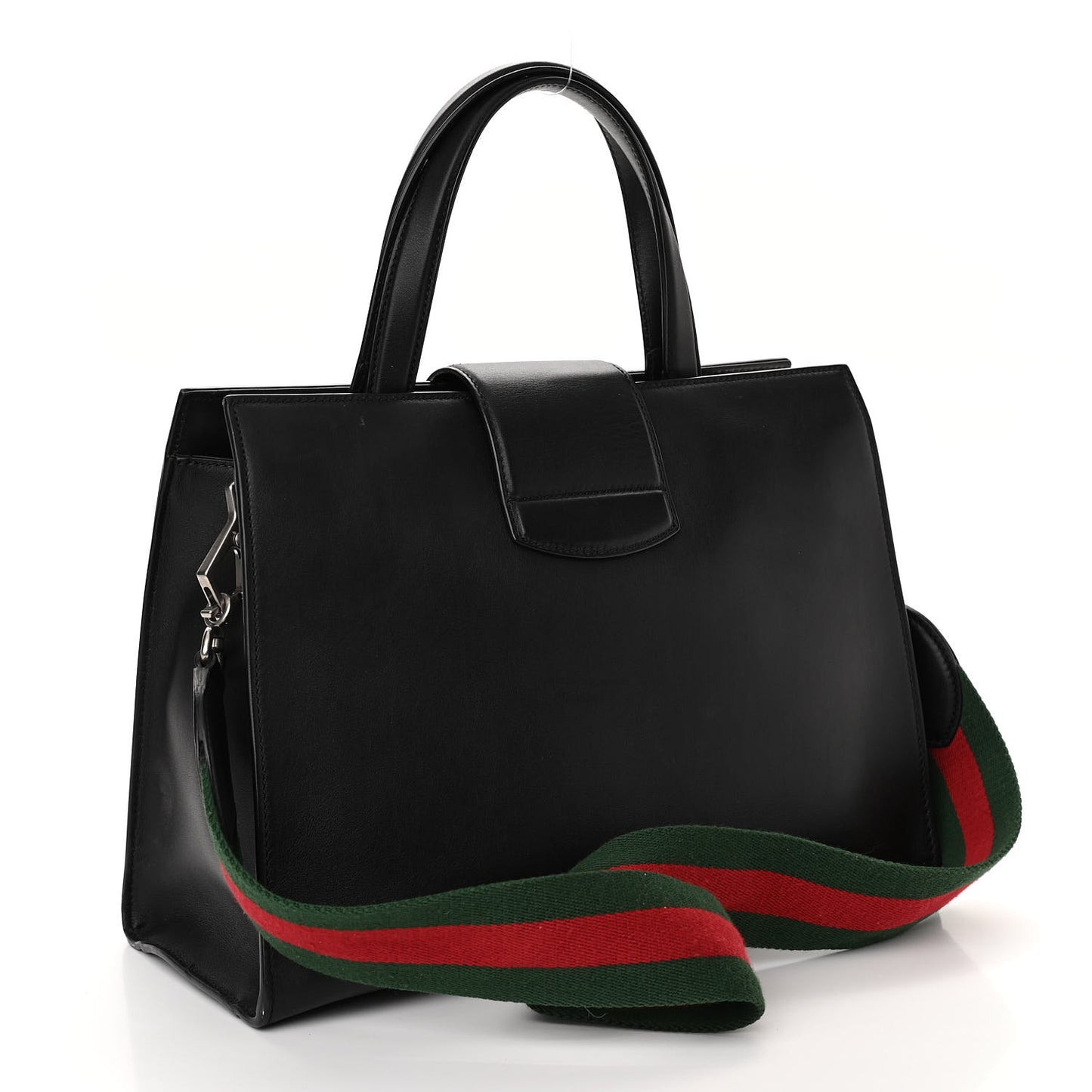Calfskin Web Medium Dionysus Tote Bag Black