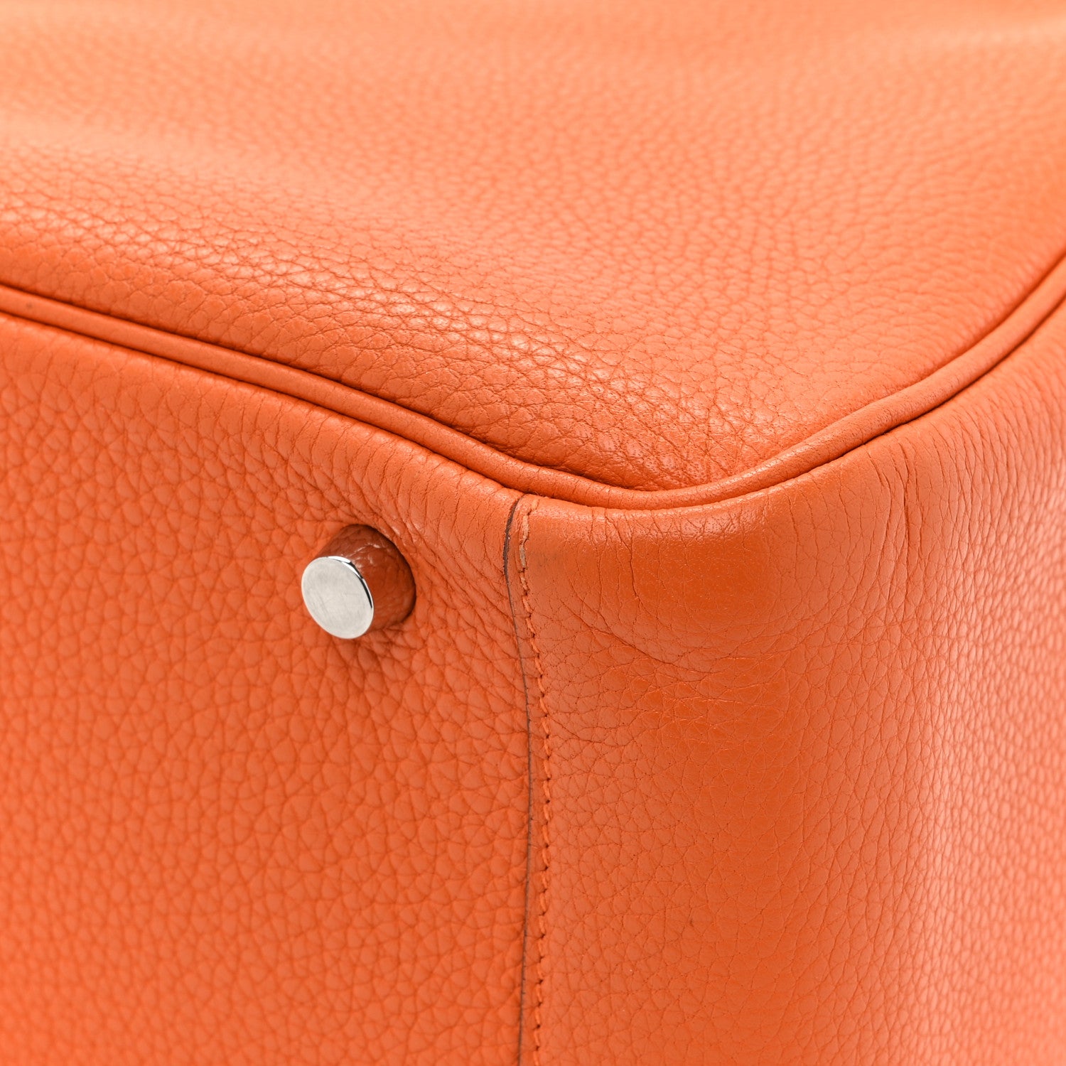 Hermes Taurillon Clemence Lindy 30 Orange 13 of 13