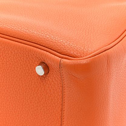 Hermes Taurillon Clemence Lindy 30 Orange 13 of 13