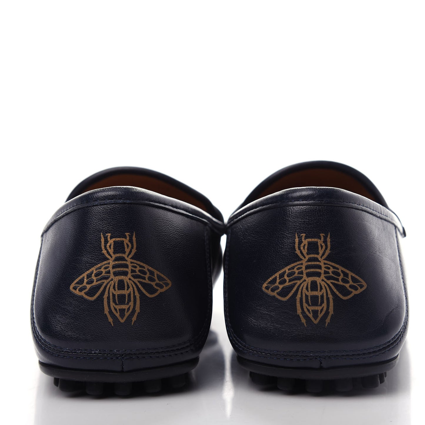 Nappa Mens GG Driver Loafers 7 Blue