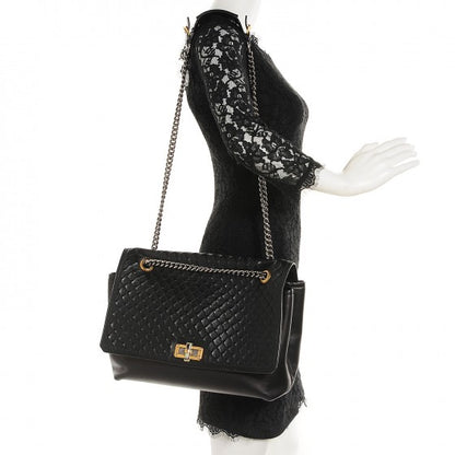Lanvin Hammered Calfskin Large Happy Edgy Shoulder Bag Black 2 of 16