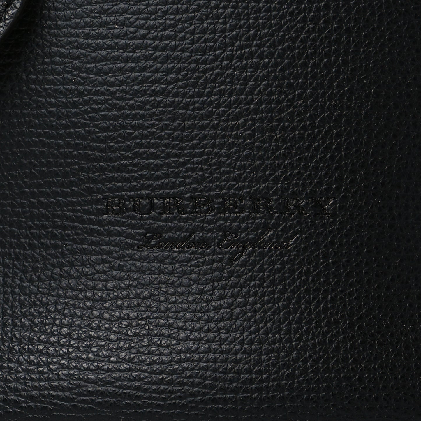 London Grainy Calfskin Small Lorne Bucket Crossbody Black