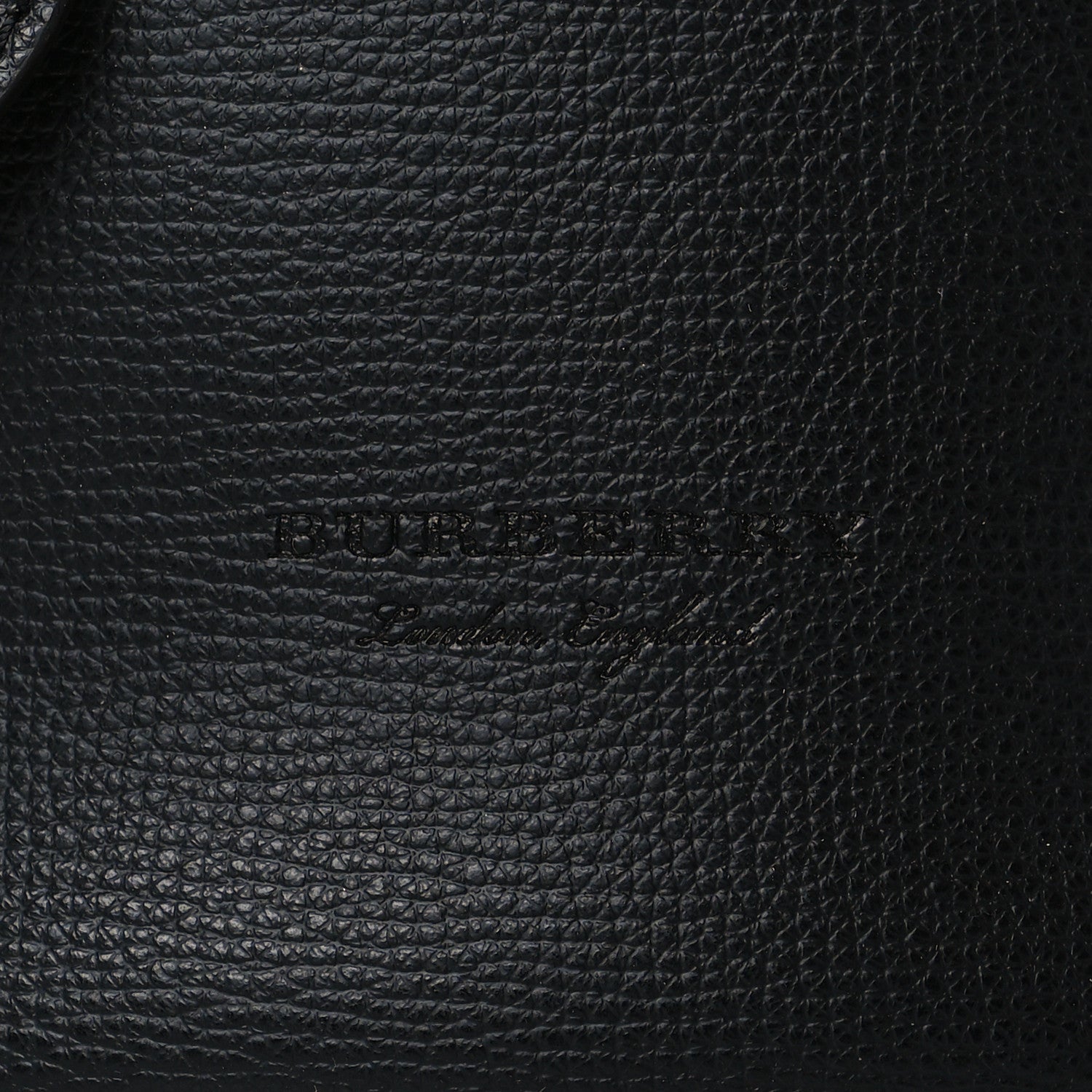 Burberry London Grainy Calfskin Small Lorne Bucket Crossbody Black 6 of 9