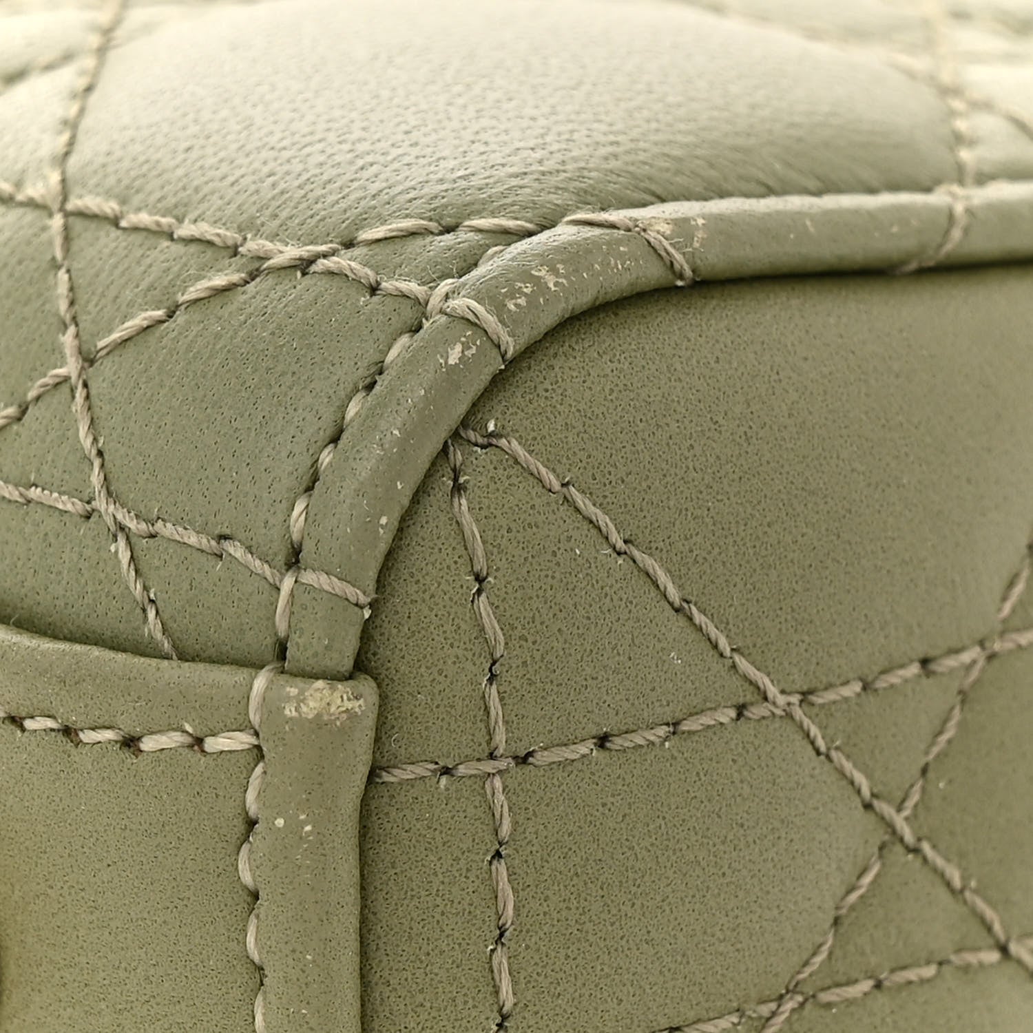 Christian Dior Lambskin Cannage Small My ABCDior Lady Dior Green 14 of 16