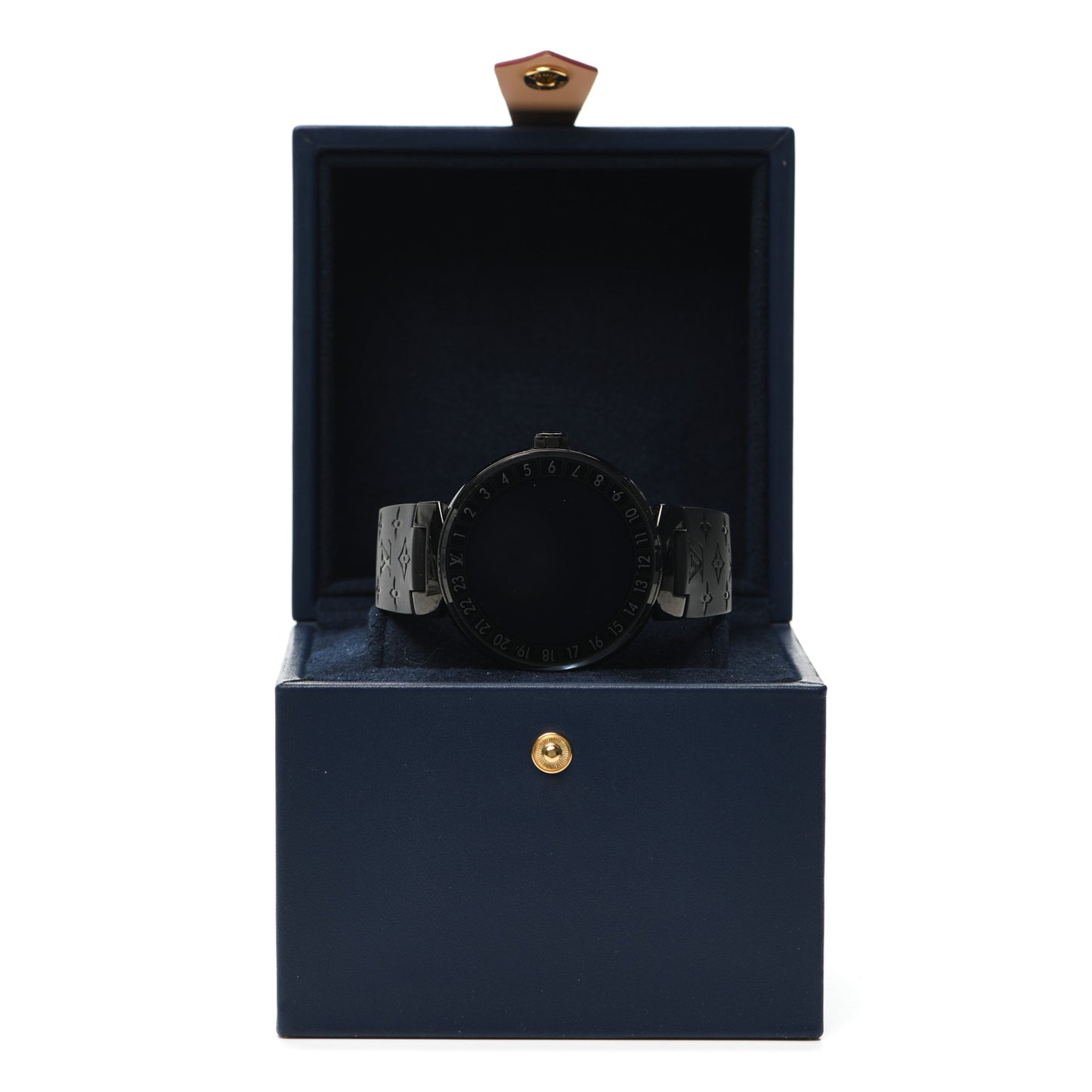 Stainless Steel Rubber 42mm Connected Tambour Horizon SmartWatch Black