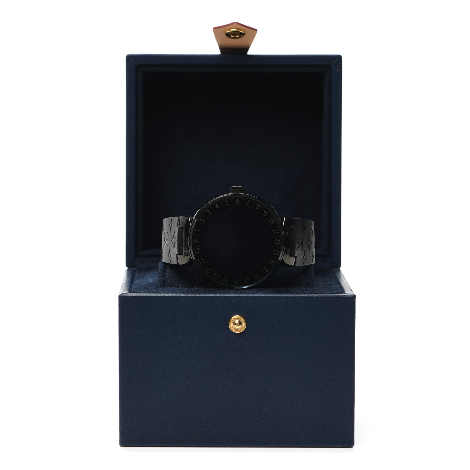 Louis Vuitton Stainless Steel Rubber 42mm Connected Tambour Horizon SmartWatch Black 7 of 7