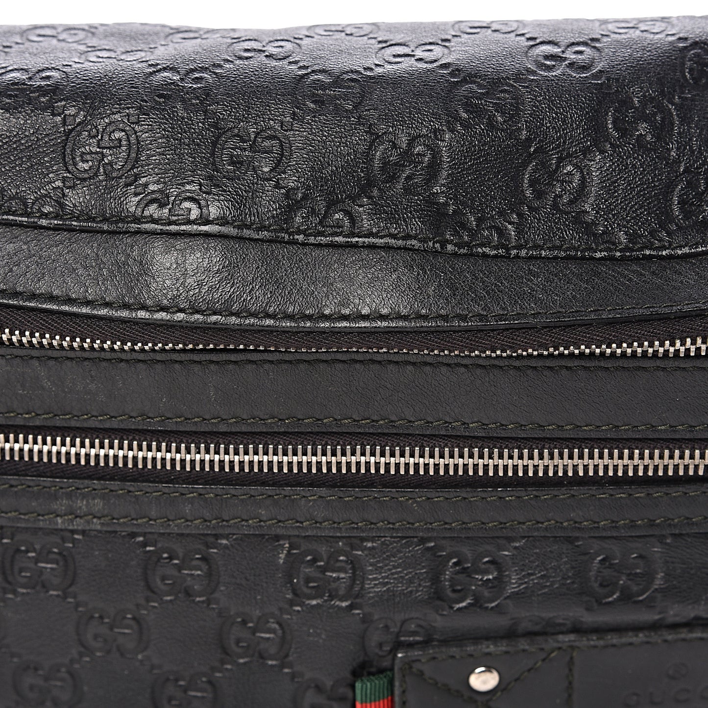 Guccissima Web Belt Bag Black