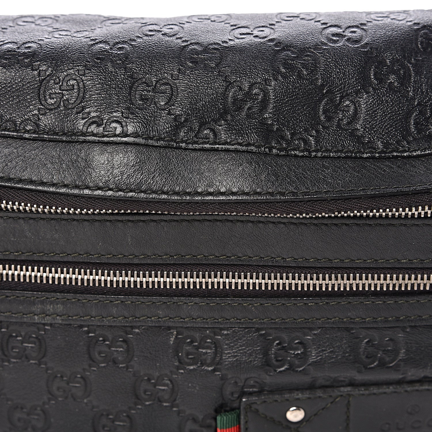 Gucci Guccissima Web Belt Bag Black 16 of 16