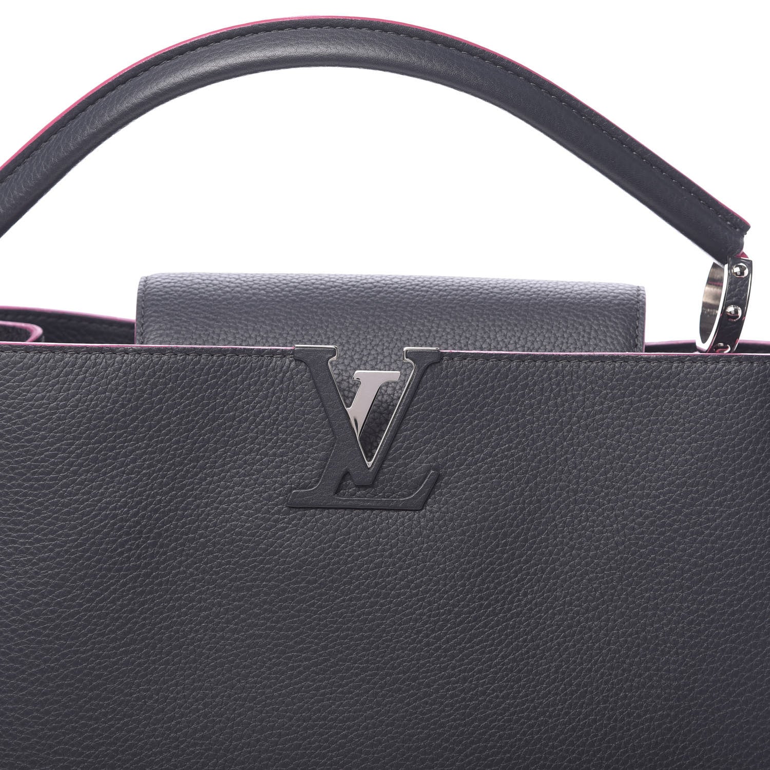 Louis Vuitton Taurillon Capucines MM Cobalt 9 of 10