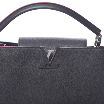 Louis Vuitton Taurillon Capucines MM Cobalt 9 of 10