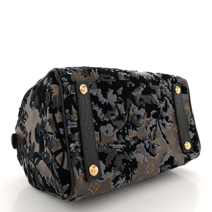 Louis Vuitton Monogram Fleur De Jais Sequins Speedy 30 4 of 10
