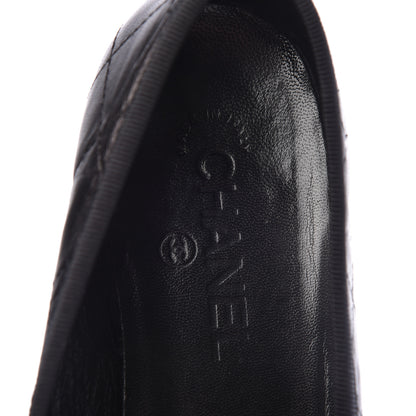 Chanel Lambskin Quilted Cambon Ballerina Flats 40.5 Black 9 of 12
