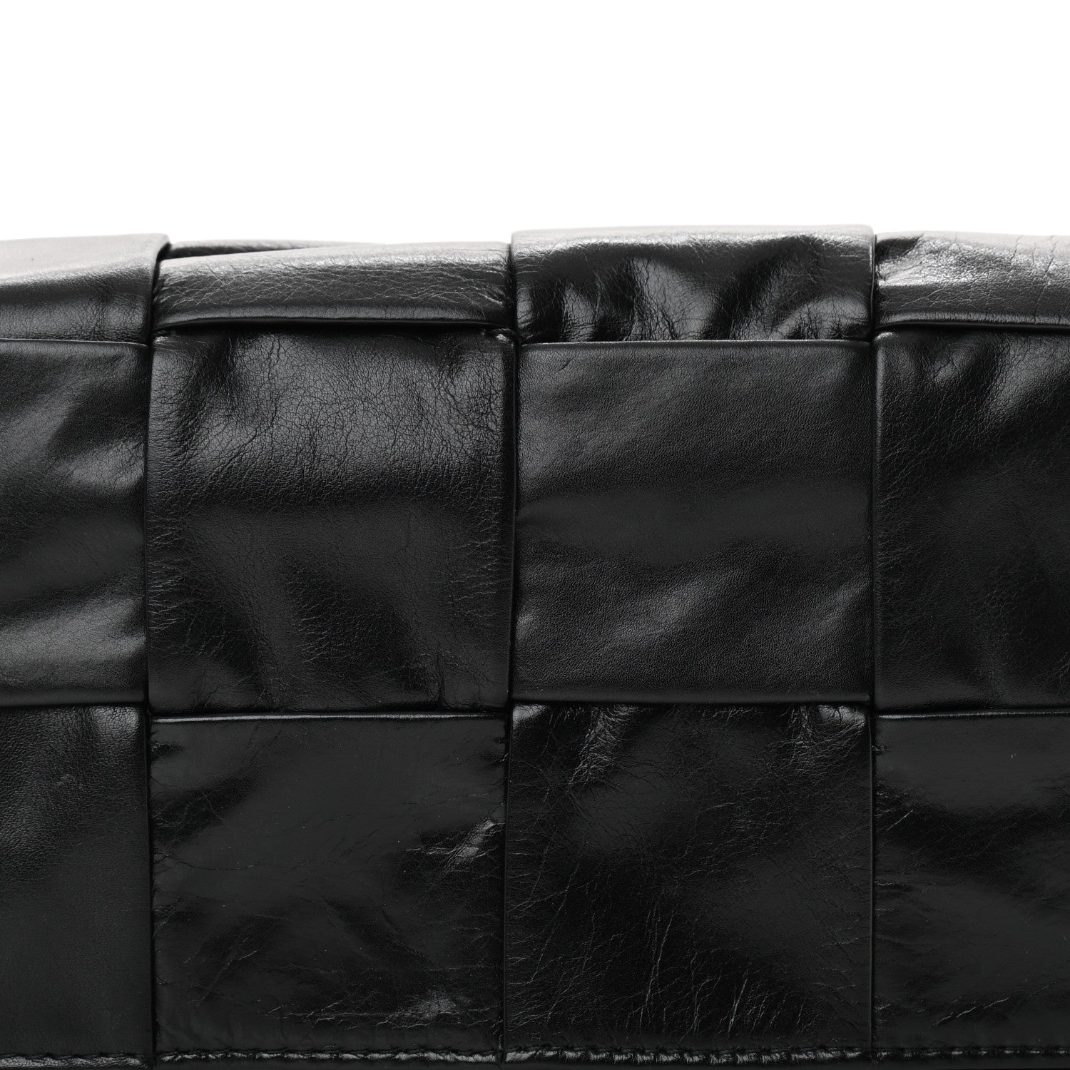 Bottega Veneta Paper Calfskin Intrecciato Cassette Belt Bag Black 8 of 11