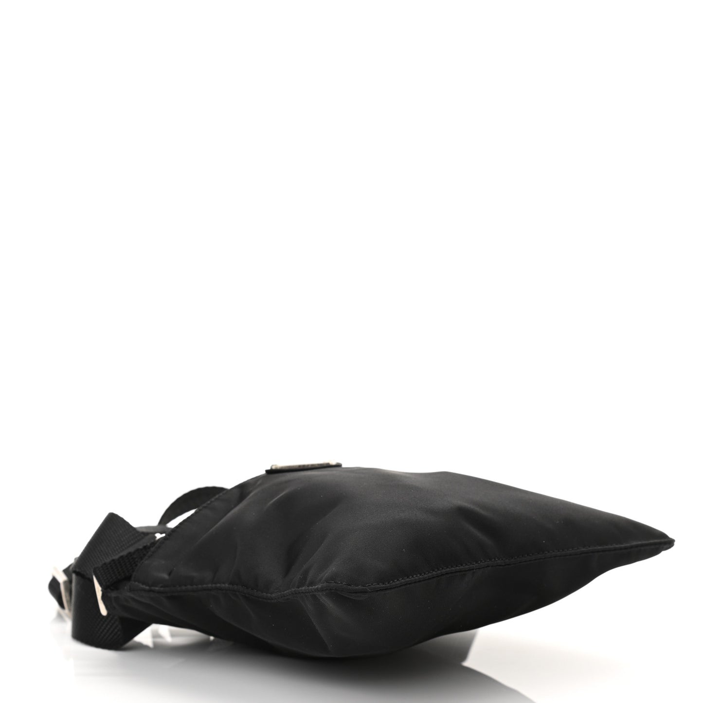 Nylon Vela Flat Messenger Bag Black