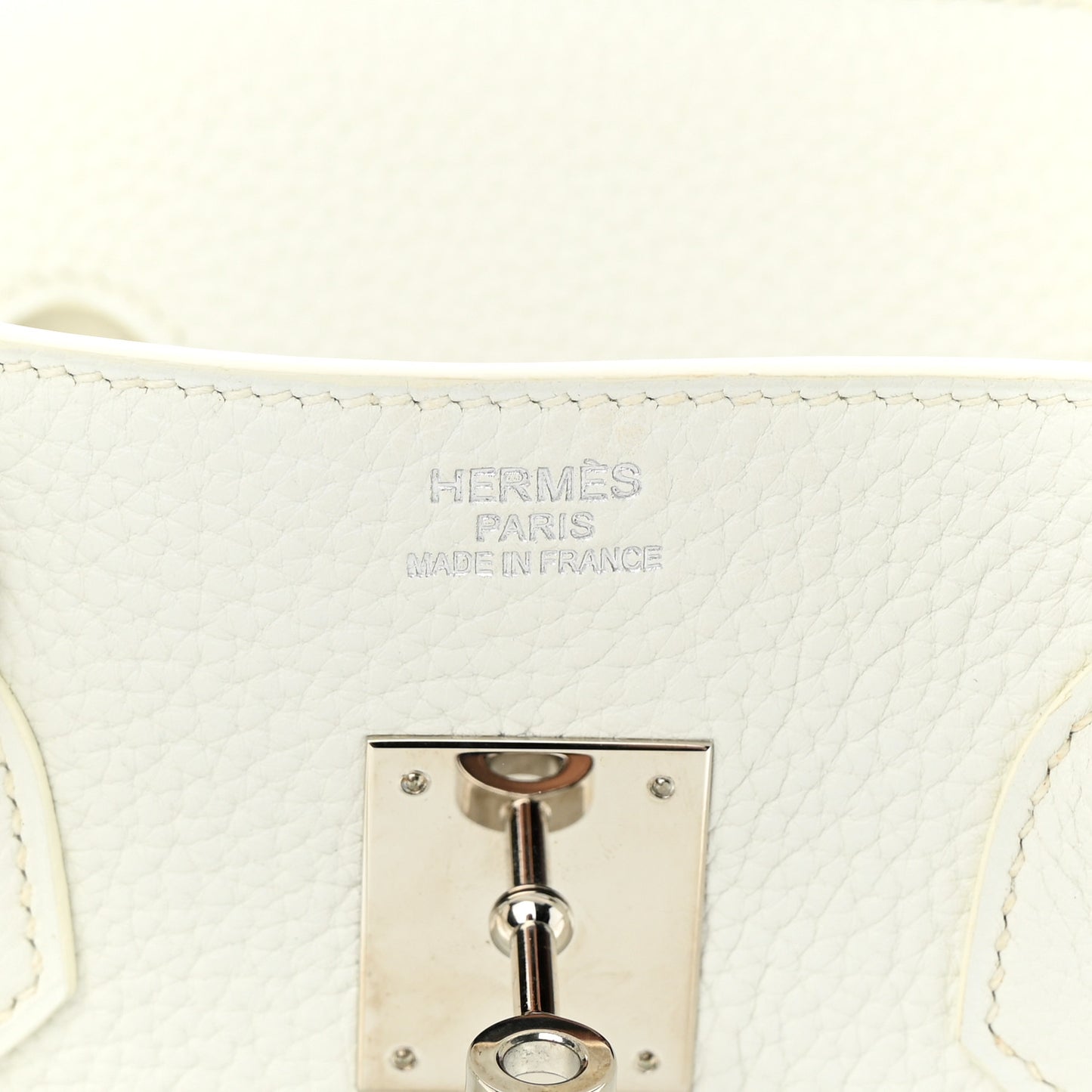 Taurillon Clemence Birkin 35 White