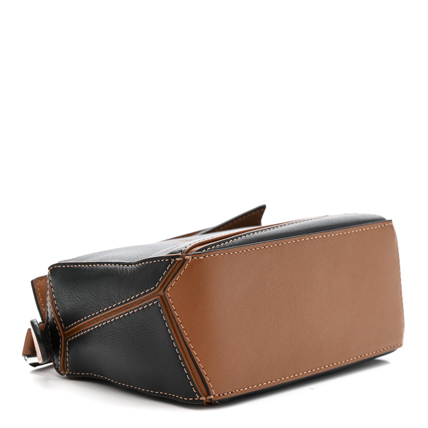 Loewe Calfskin Mini Puzzle Bag Tan Black 4 of 10