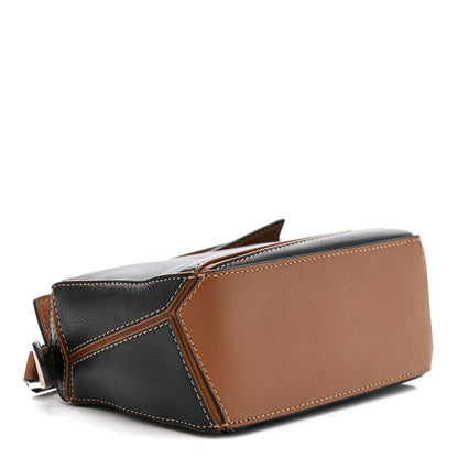 Loewe Calfskin Mini Puzzle Bag Tan Black 4 of 10