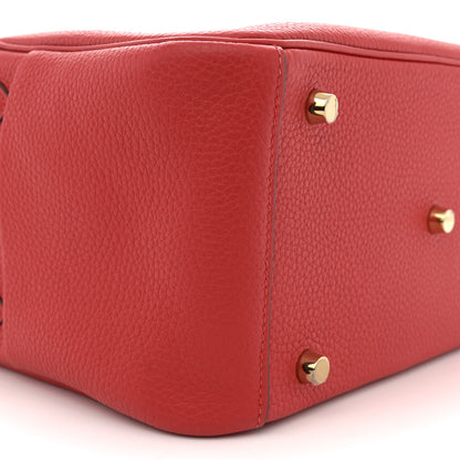 Hermes Taurillon Clemence Lindy 26 Rouge De Coeur 9 of 12
