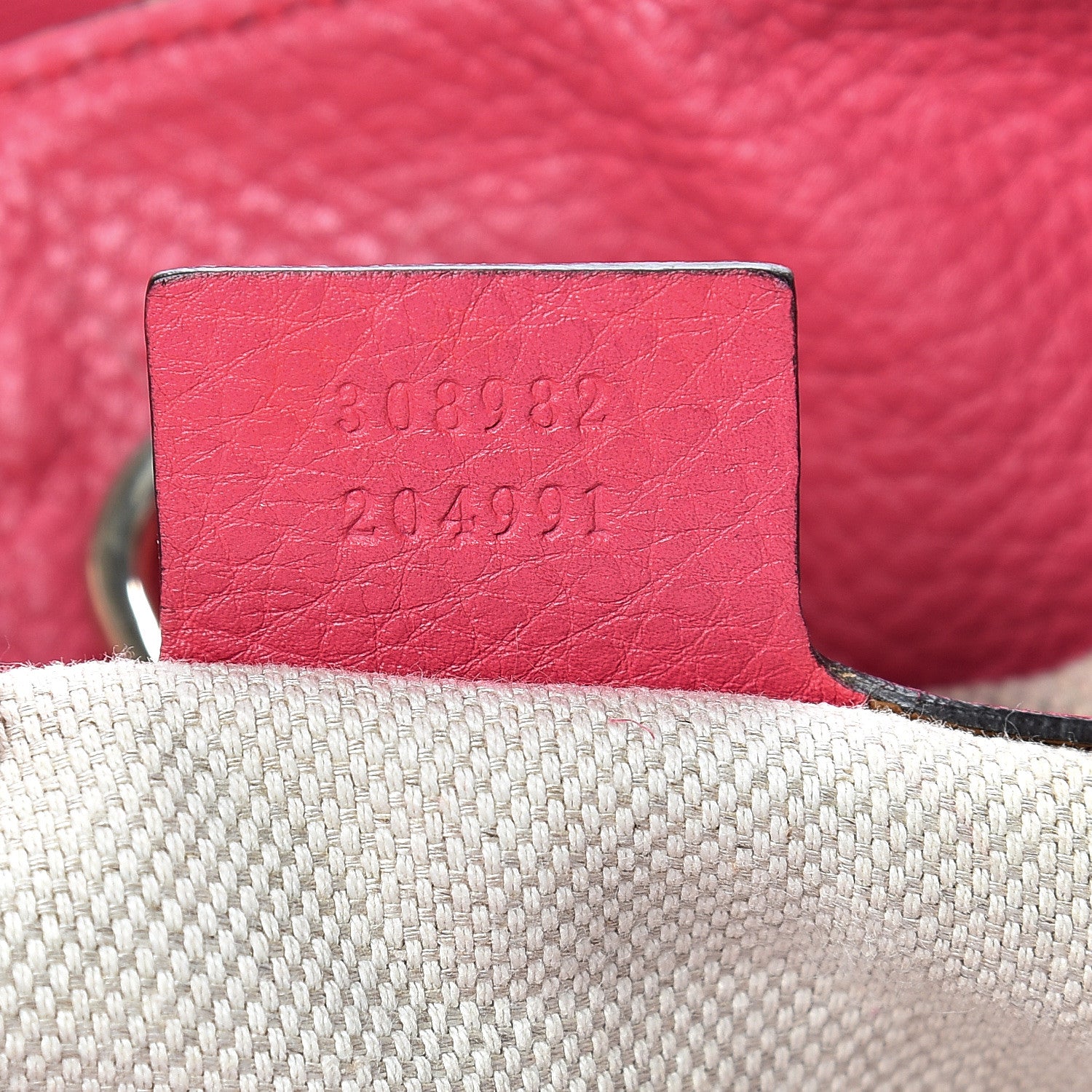 Gucci Pebbled Calfskin Medium Soho Chain Shoulder Bag Pink 6 of 23
