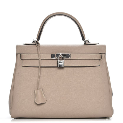 Hermes Togo Kelly Retourne 32 Gris Tourterelle 1 of 31