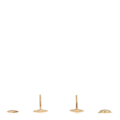 Christian Dior 18K Yellow Gold Diamond XS Rose Des Vents Earrings 3 of 5