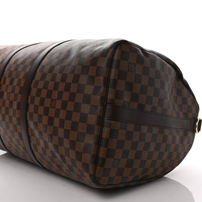 Louis Vuitton Damier Ebene Keepall Bandouliere 55 9 of 11
