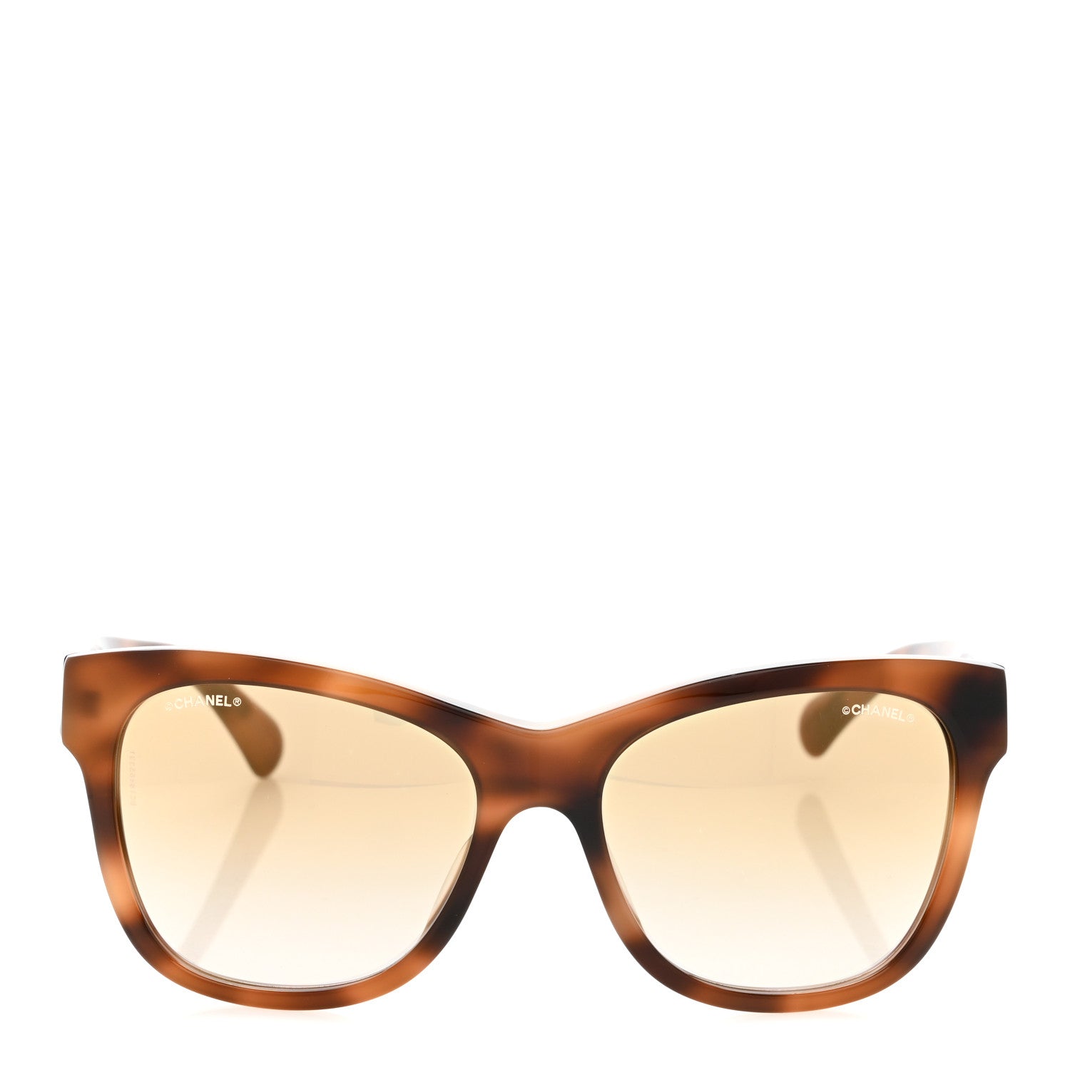 Chanel Acetate Mirrored Runway Square Sunglasses 5380-A Dark Tortoise 2 of 8