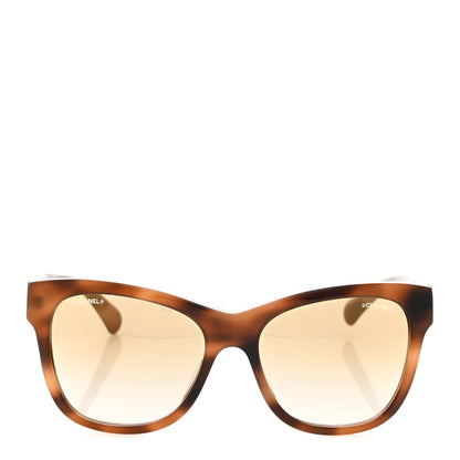 Chanel Acetate Mirrored Runway Square Sunglasses 5380-A Dark Tortoise 2 of 8