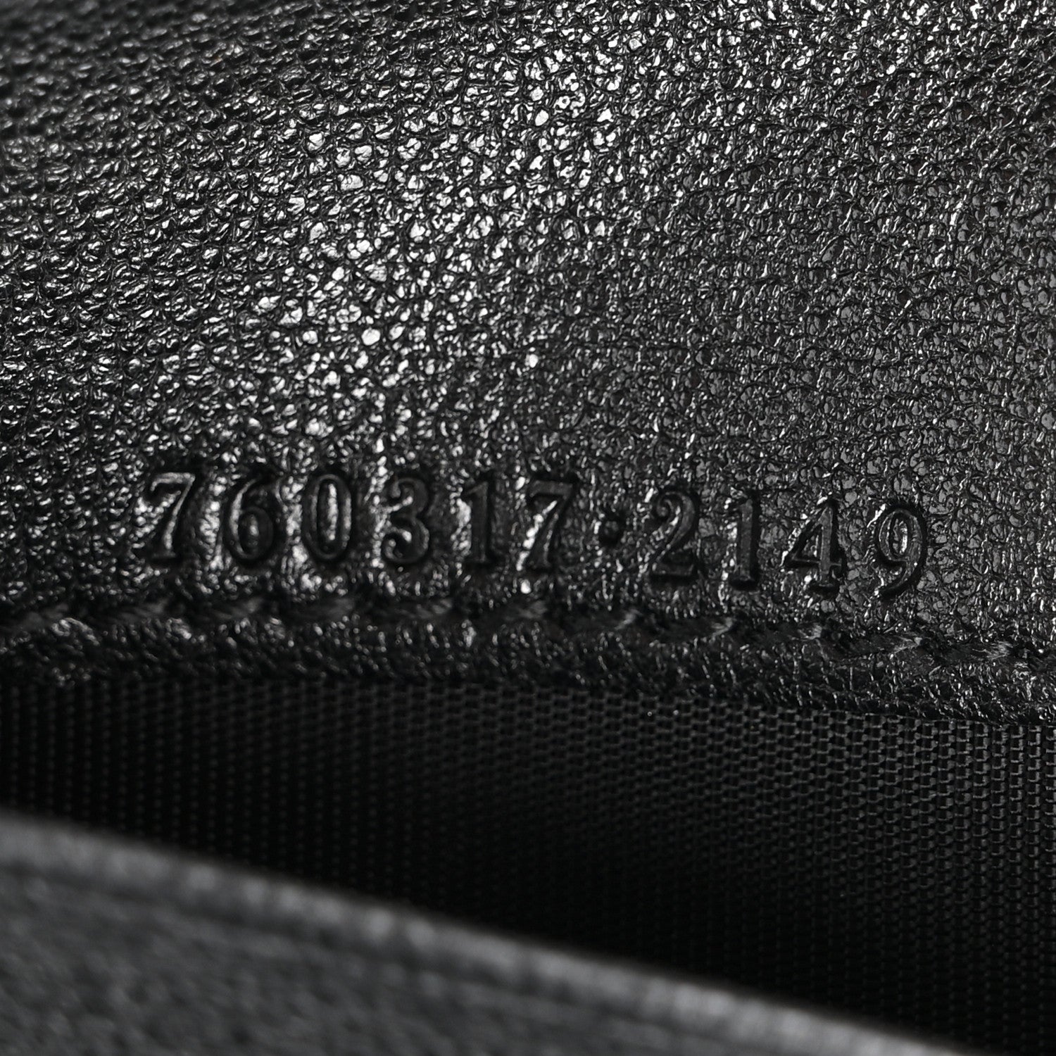 Gucci Sakai Be Green Calfskin Diagonal Stitched Blondie Card Case Wallet Black 6 of 9
