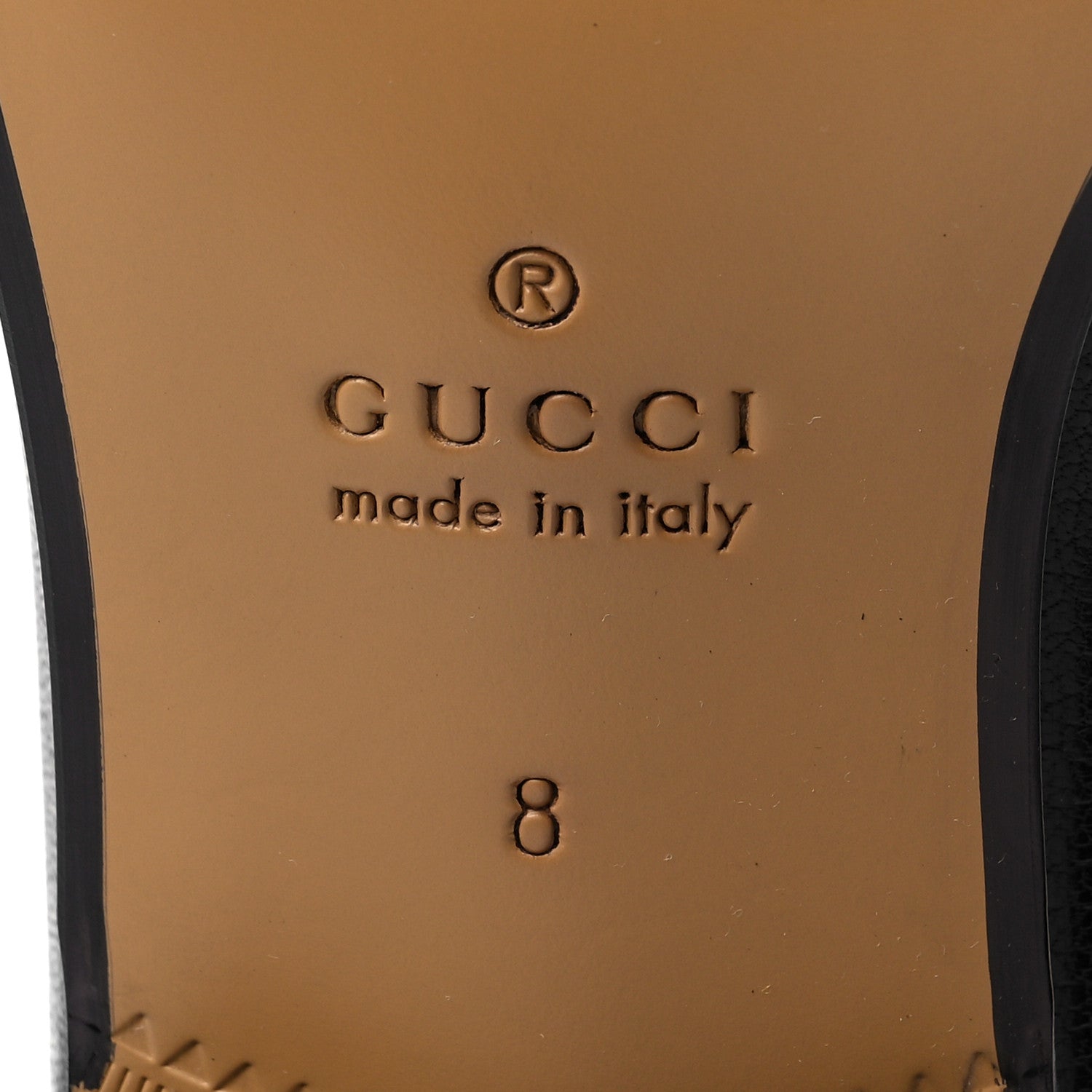 Gucci Goatskin Mens Horsebit Loafers 8 Black 6 of 9