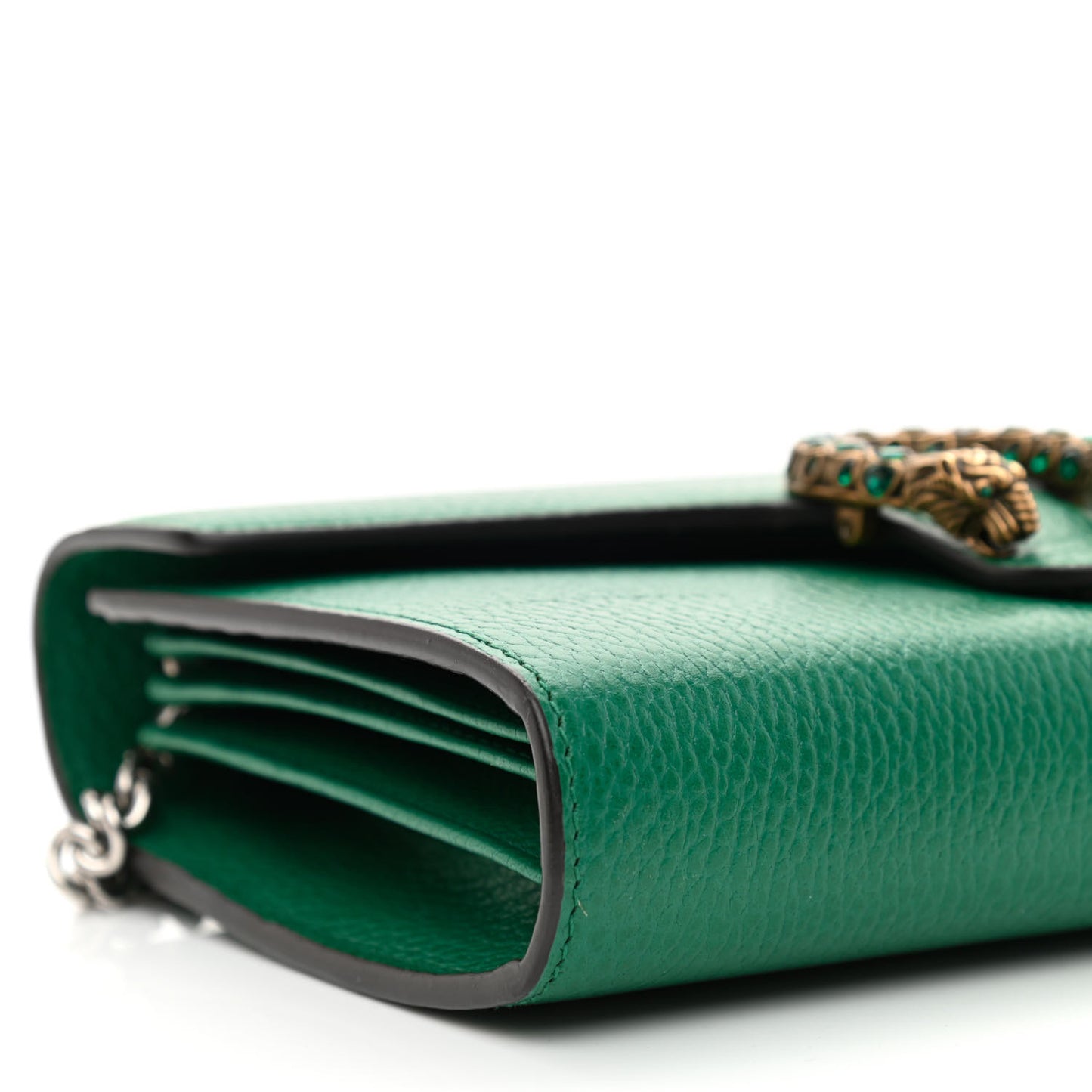 Calfskin Mini Dionysus Chain Wallet Emerald