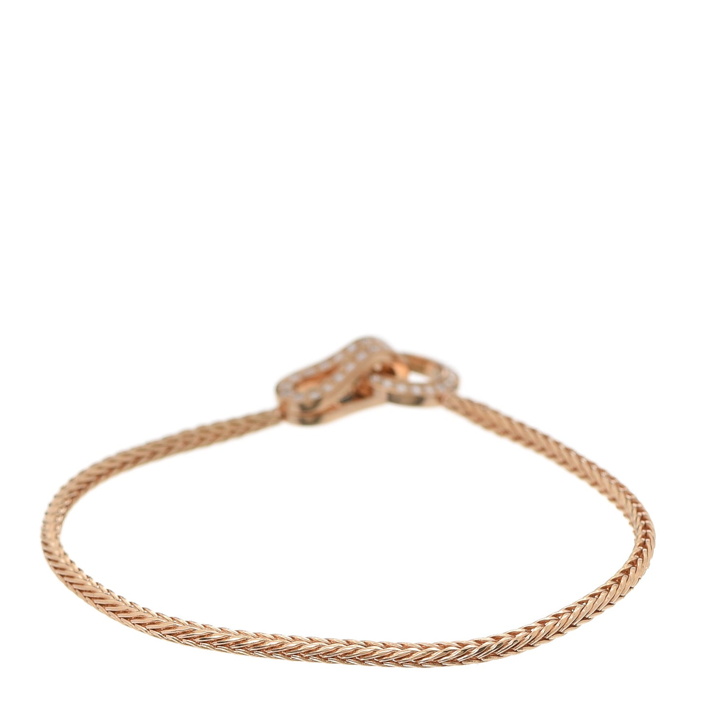 18K Yellow Gold Diamond Agrafe Bracelet