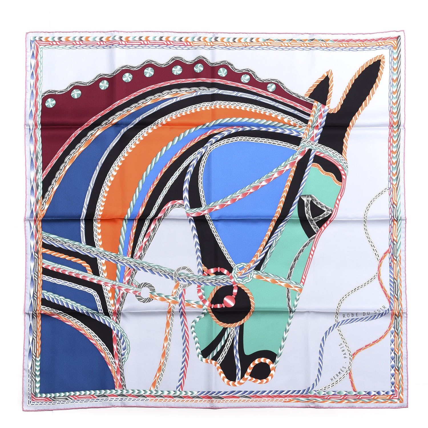 Hermes Silk Robe Du Soir Scarf 90 1 of 5