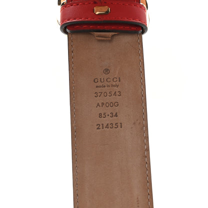 Gucci Moon Calfskin Interlocking G 37mm Belt 85 34 Tabasco 3 of 6