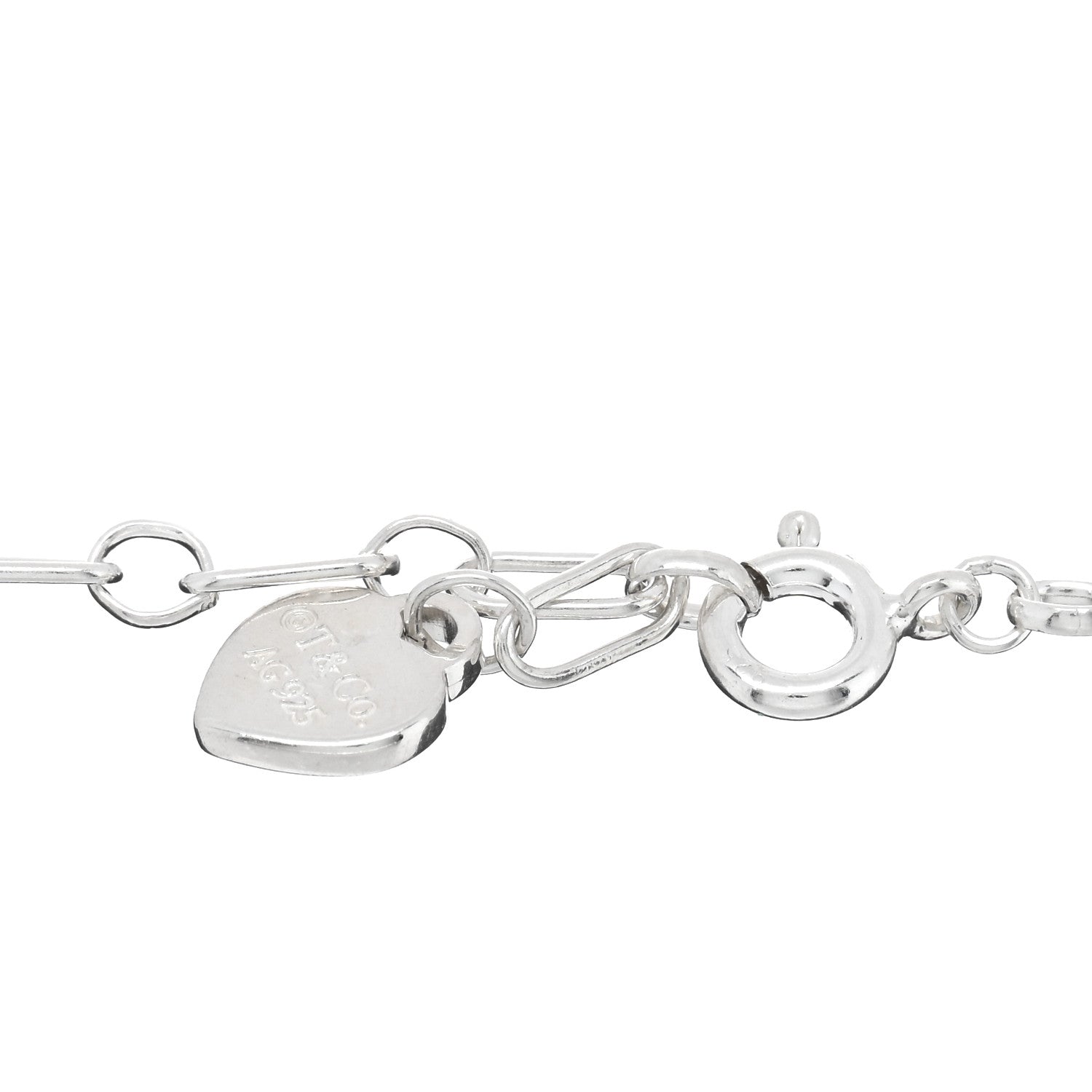 Tiffany Sterling Silver Enamel Love Notes Logo Charm Bracelet Blue 3 of 3