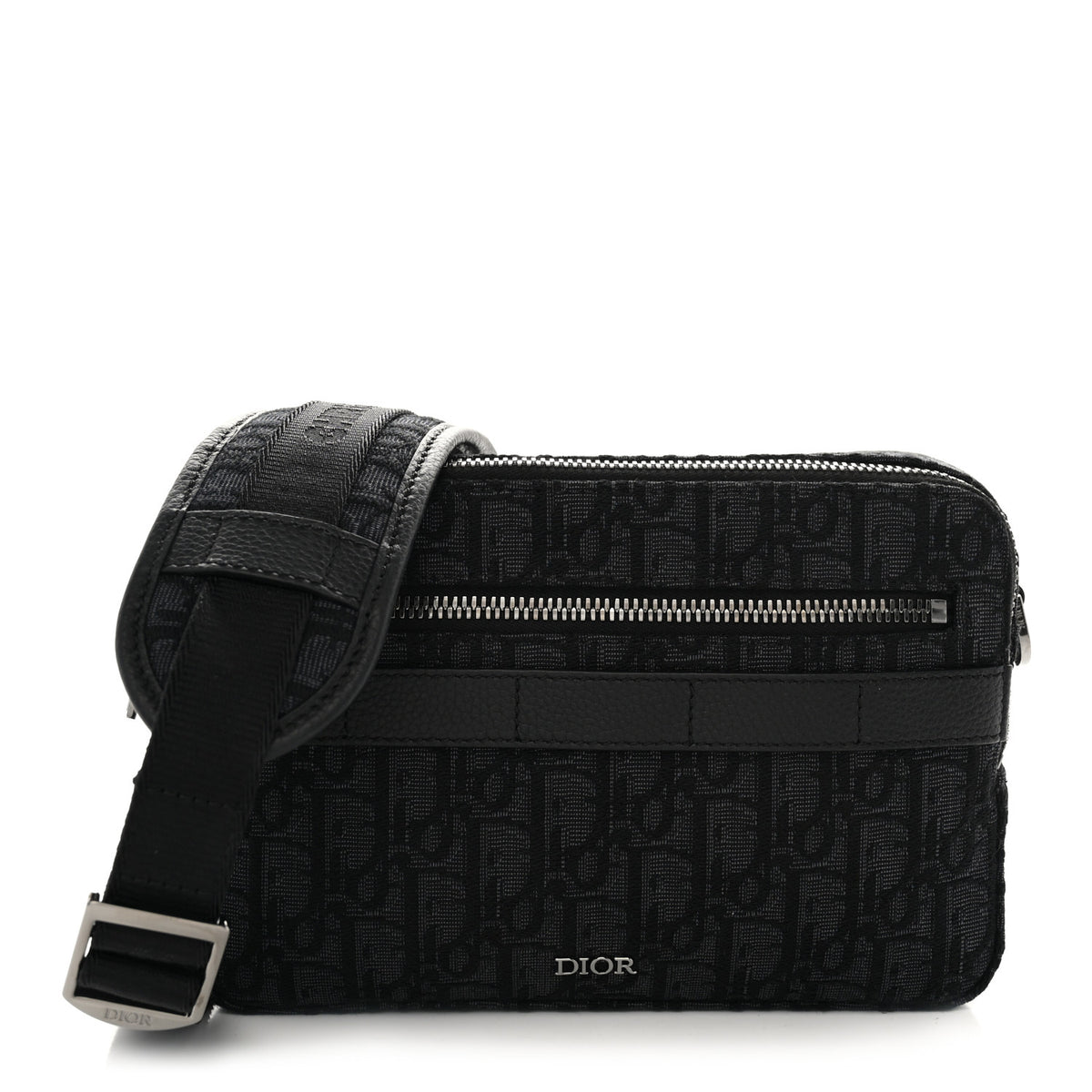 Christian Dior HOMME Oblique Safari Messenger Black 1 of 11